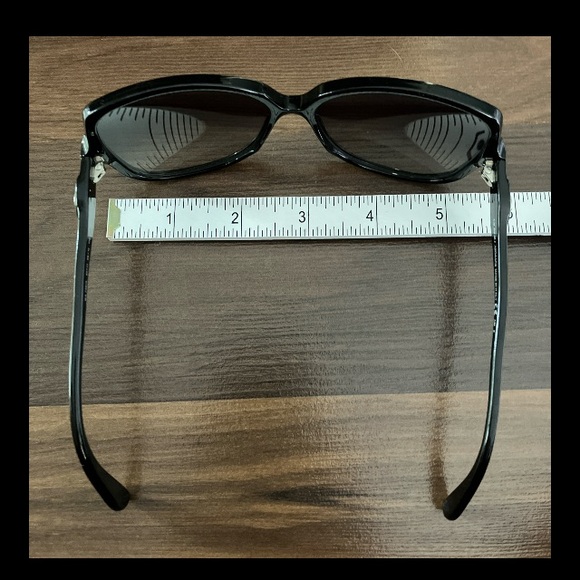 Giorgio Armani 756/s Authentic Oversized Sunglasses Black Grey Women’s Square - Picture 10 of 12